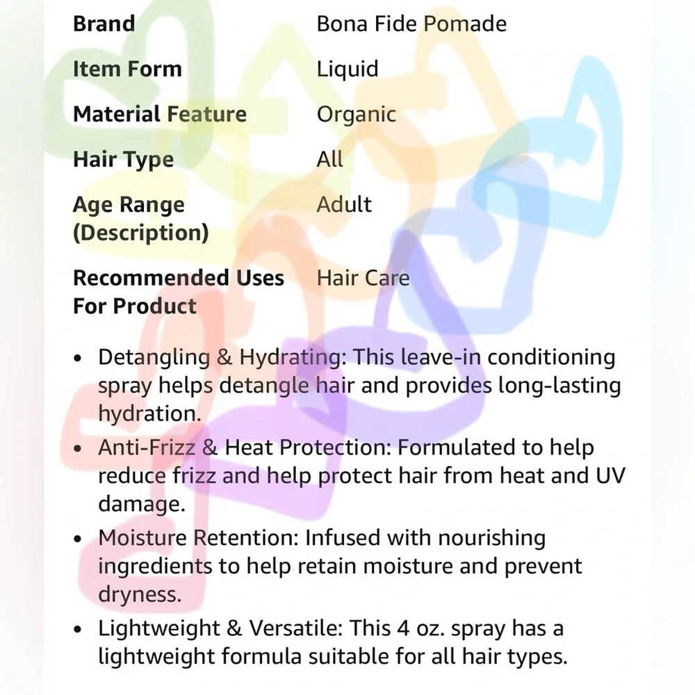NEW ITEM! Leave-In Conditioning Spray | DETANGLING & HYDRATING